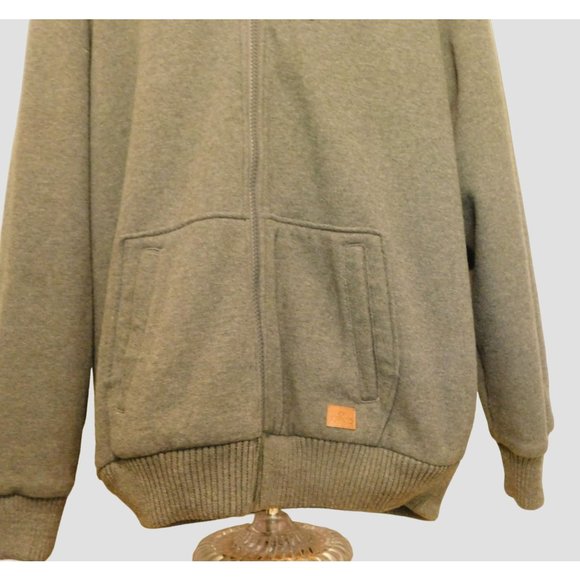 Buffalo David Bitton Jacket XXL Gray Sherpa Lined Zipper Long Sleeve Big & Tall - Picture 4 of 11